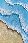 Tropical Seascape Textured  painting on canvas TSS0073