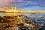 Tropical Seascape painting on canvas TSS0091