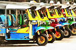 Thai Tuk Tuk painting on canvas TTT0006