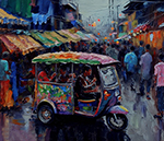 Thai Tuk Tuk painting on canvas TTT0017