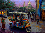 Thai Tuk Tuk painting on canvas TTT0018