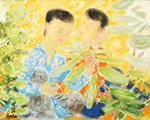 Vietnamese Le Pho painting on canvas VNL0036