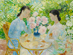 Vietnamese Le Pho painting on canvas VNL0078