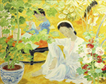 Vietnamese Le Pho painting on canvas VNL0089