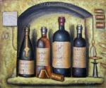  ,  WIN0004 Wine Bottles Painting for Sale