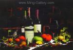 Wine Bottles painting on canvas WIN0009